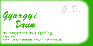 gyorgyi daum business card